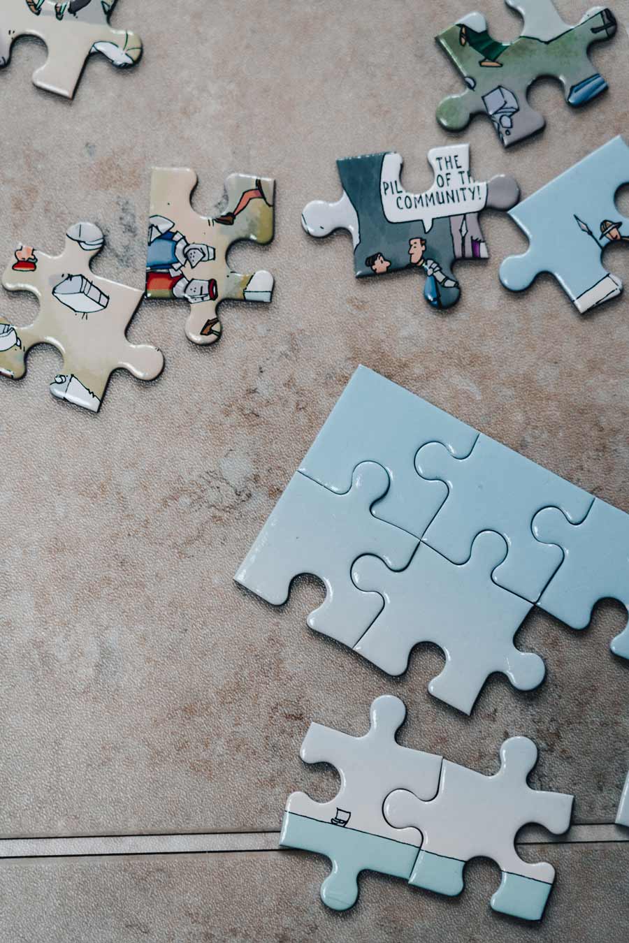 Jigsaw pieces photo by Jonny Gios on Unsplash